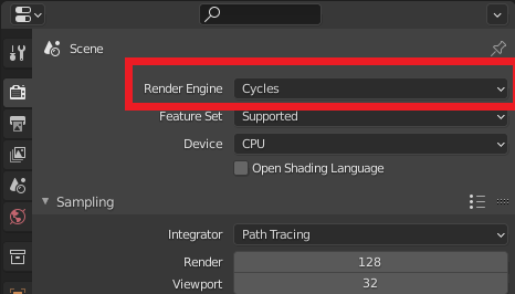 Blender render engine Cycles
