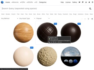 AmbientCG a free textures library in PBR format